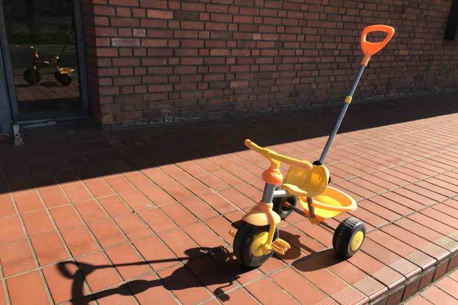押し棒付き三輪車を使用していた（イメージ）【画像：PIXTA】