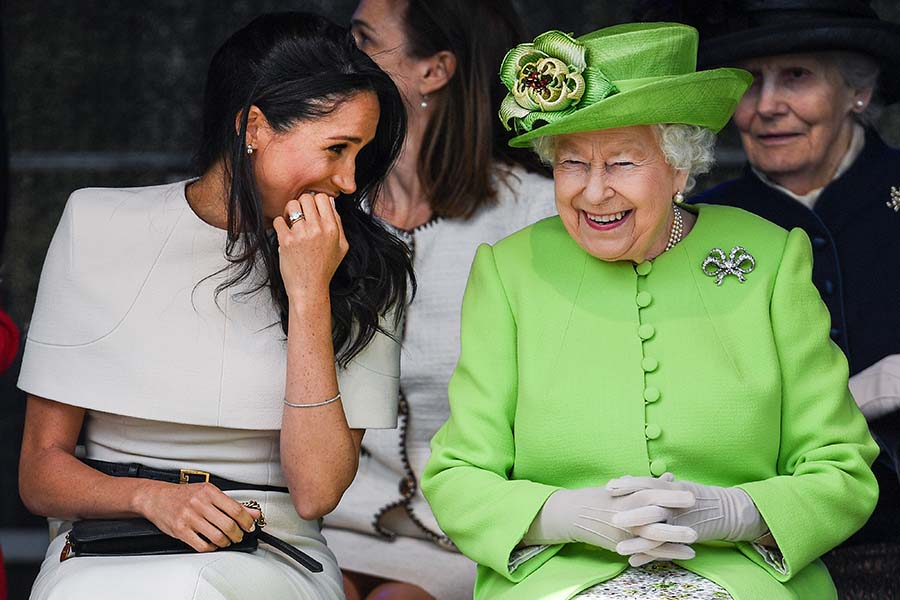 メーガン妃とエリザベス女王【写真：Getty Images