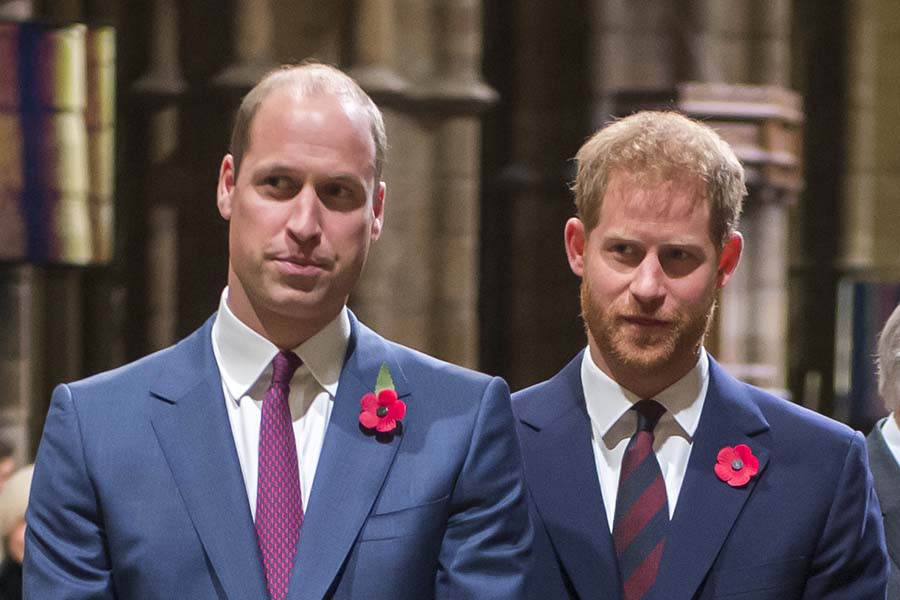 （左から）ウイリアム王子とヘンリー王子【写真：Getty Images】