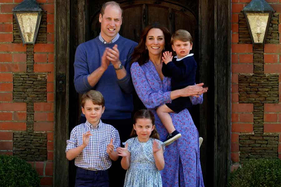 ウイリアム王子、キャサリン妃と3人の子どもたち【写真：Getty Images】