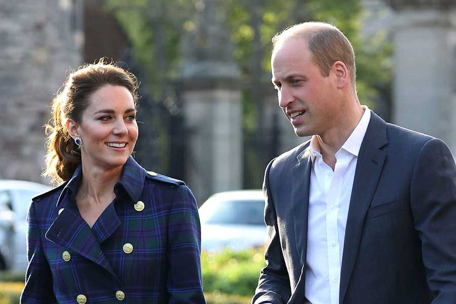 公務を終えたウイリアム王子とキャサリン妃【写真：AP】