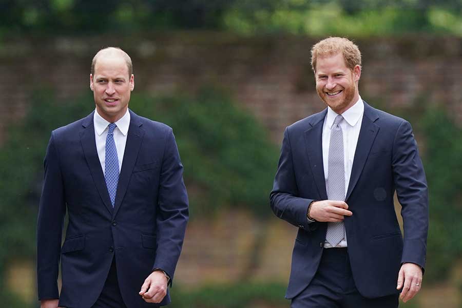 ウイリアム王子とヘンリー王子【写真：AP】