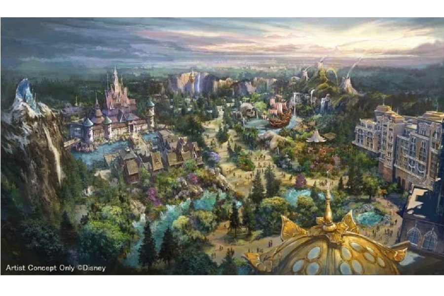 新エリア「ファンタジースプリングス」の完成イメージ図（c）Disney
