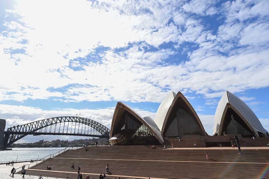 オーストラリアの最大都市シドニー。同都市をはじめ国内で変異株が猛威を振るっている【写真：Getty Images】