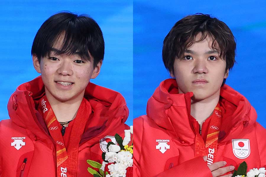 （左から）鍵山優真選手、宇野昌磨選手【写真：Getty Images】