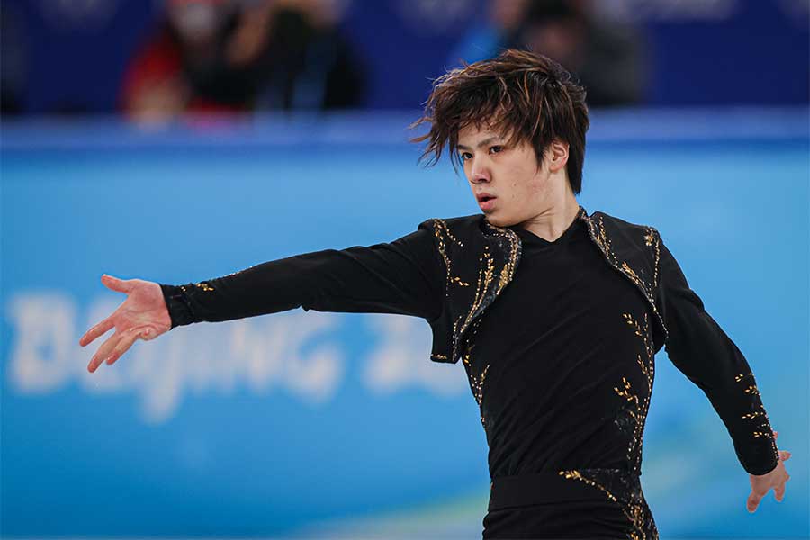 北京五輪で情熱的な滑りを見せた宇野選手【写真：Getty Images】