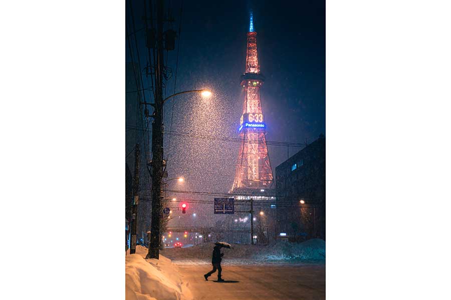 “良い天気”で撮影した雪のさっぽろテレビ塔【写真提供：Nitto（@Nitto_Photo）さん】