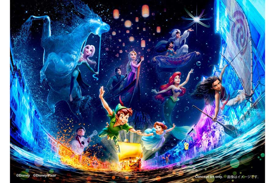 メディテレーニアンハーバーを舞台にした夢のショーが11月11日から開始（c）Disney