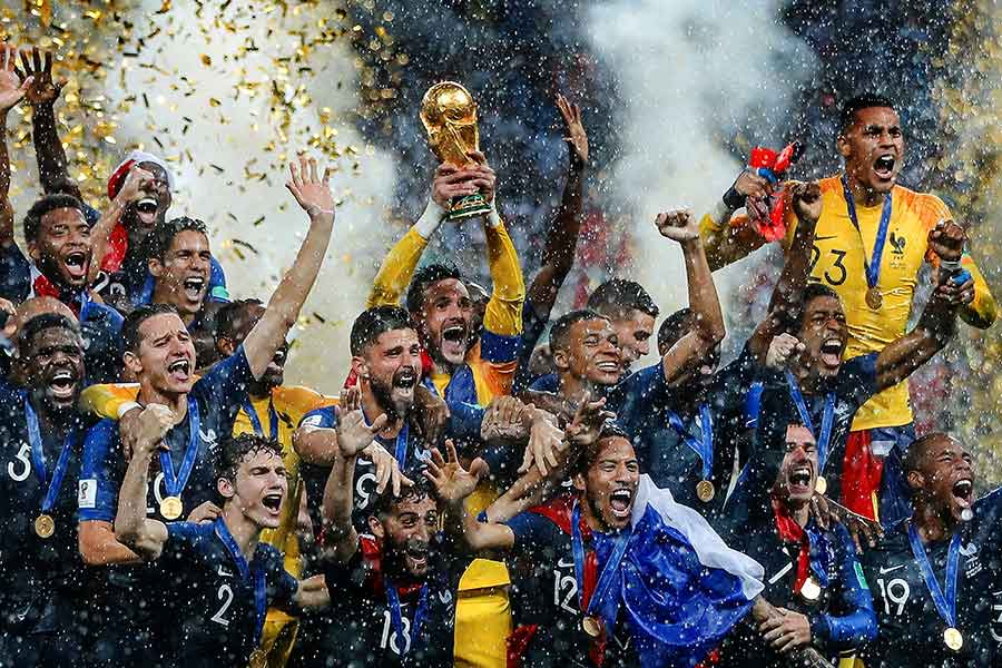 前回のW杯2018年ロシア大会ではフランス代表が優勝【写真：Getty Images】