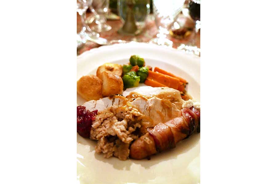 英国と日本ではクリスマスディナー一つとっても大きな違いが【写真：スチュワード麻子】