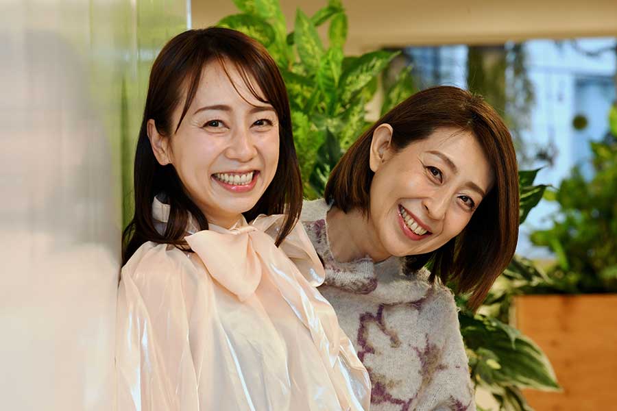 生尾美作子さん（左）とインタビュアーの竹山マユミさん【写真：徳原隆元】