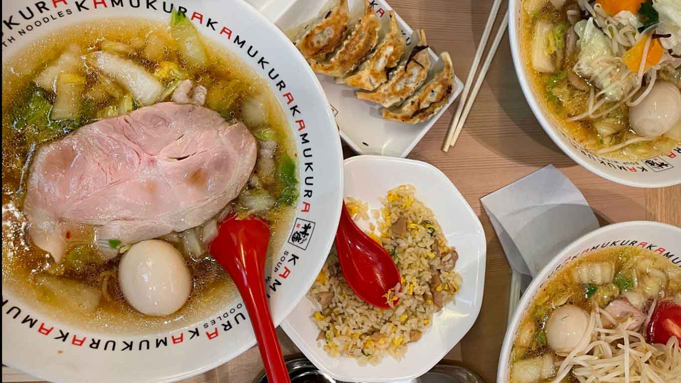 家族みんなで食べた、野菜がいっぱい入った日本のラーメン【写真提供：フローリアン】