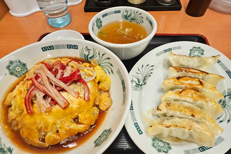 ラクランさんが日本で食べた天津丼【写真提供：ラクラン】
