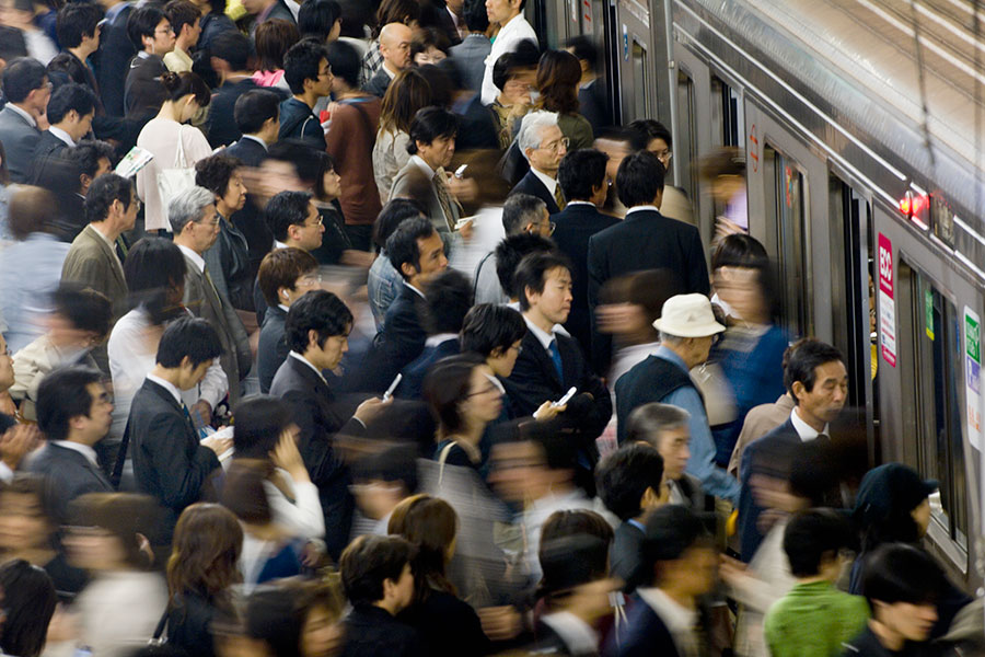 ドイツ人が驚いた日本の通勤ラッシュの光景（写真はイメージ）【写真：Getty Images】