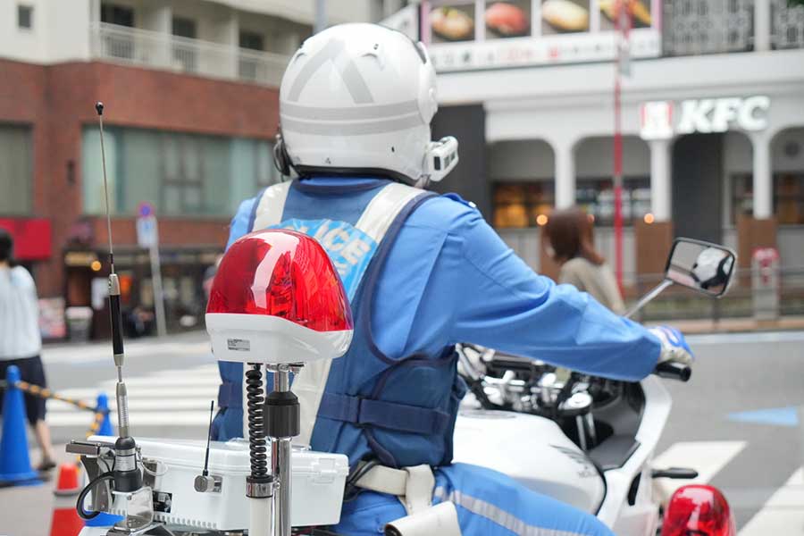 厳しい環境下で警邏する警察官の紫外線対策が広まりつつある（写真はイメージ）【写真：写真AC】