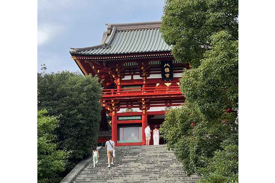 マルセレスさんが訪れた鶴岡八幡宮【写真提供：マルセレス】