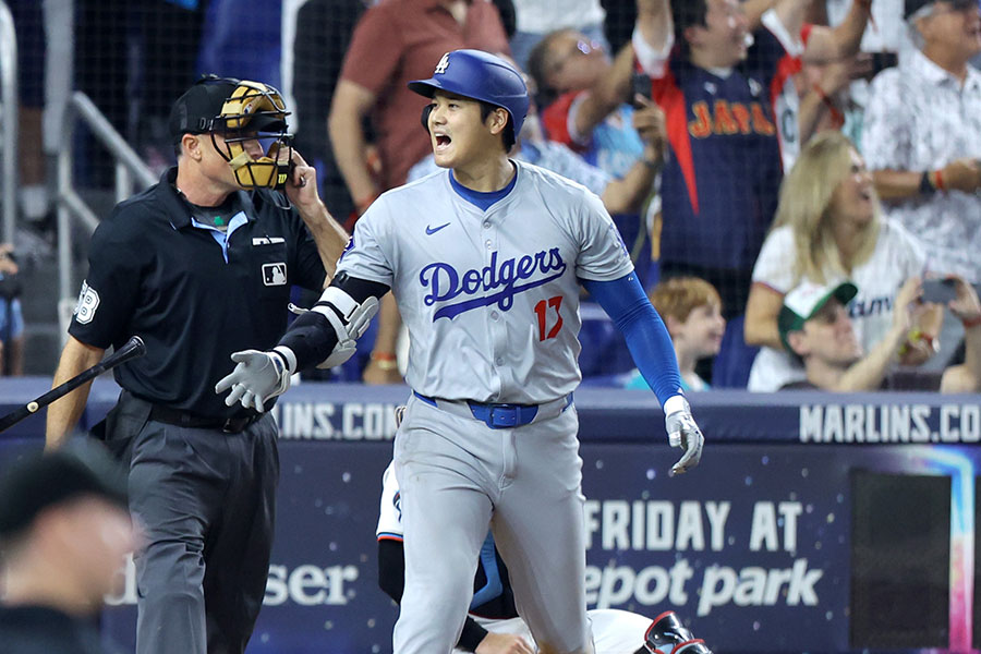 歴史的な偉業を達成した大谷翔平選手【写真：産経新聞社】