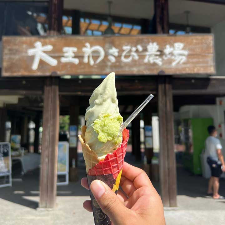 イハカさんが食べた、ワサビを使ったソフトクリーム【写真提供：イハカ】