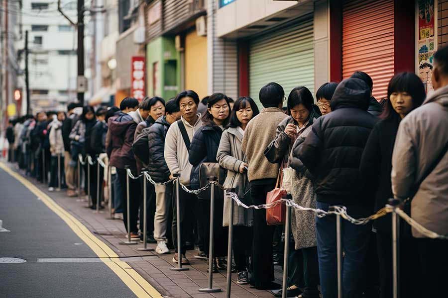 イタリア人が驚いた、列を乱さないで整列している日本人。「きちんと並んでいました」と感動（写真はイメージ）【写真：写真AC】