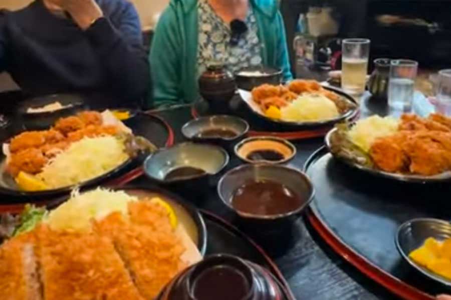 ドイツ人の両親が日本のトンカツに感激（画像はスクリーンショット）
