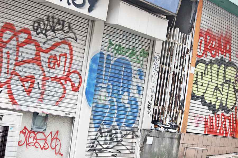 日本でも壁やシャッター、トランスボックスなどに落書きがあることも（写真はイメージ）【写真：PIXTA】