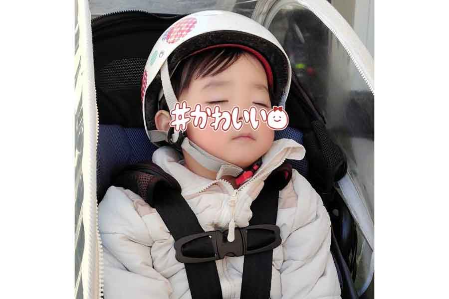 「きれいすぎやしないか」の声も上がった美しい2歳現在の寝顔【写真提供：ちぬ（@CoLouR_prmtv_ia）さん】