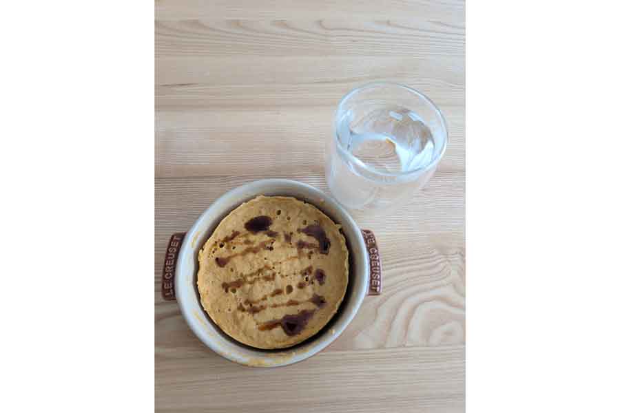 t o aさんがつくったきなこオートミール蒸しパン【写真提供：t o a（@toatoaaa）さん】