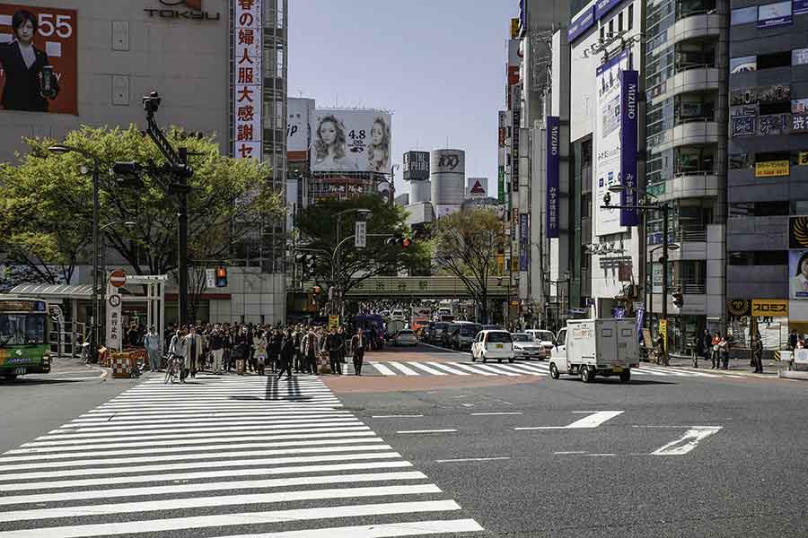 2008年当時の渋谷駅周辺【写真：IMAGO／Daniel Reiter】