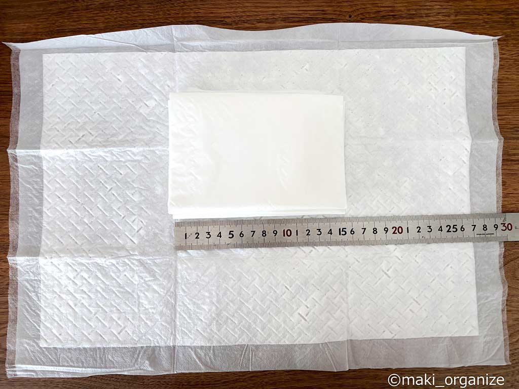 旅のおねしょ対策に便利なペットシーツ【写真：伊藤まき】