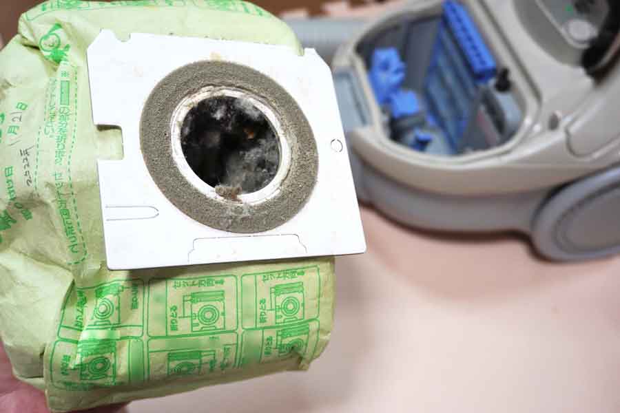 掃除機の紙パックやタンクがいっぱいになっていると原因になることが。定期的にしっかりチェックを（写真はイメージ）【写真：PIXTA】