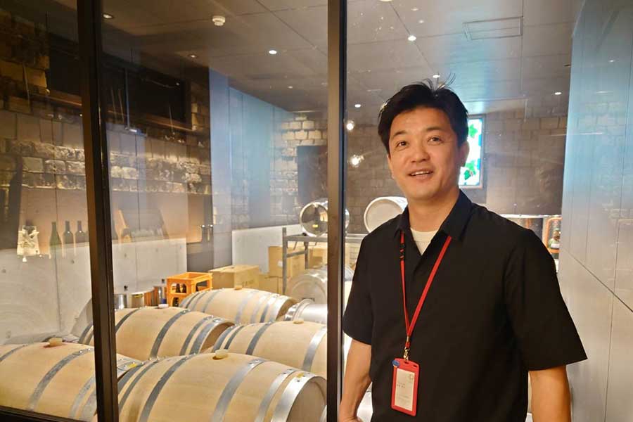 のいち醸造所の所長で醸造責任者の梶原英正さん【写真：芳賀宏】