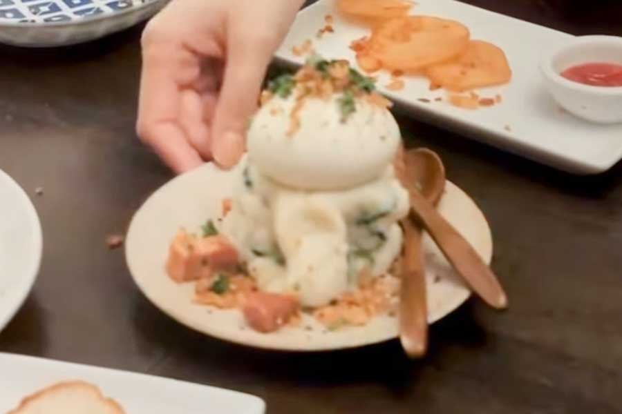 オレリアンさんの両親が、ビジュアルと味に感動したポテトサラダ（スクリーンショット）