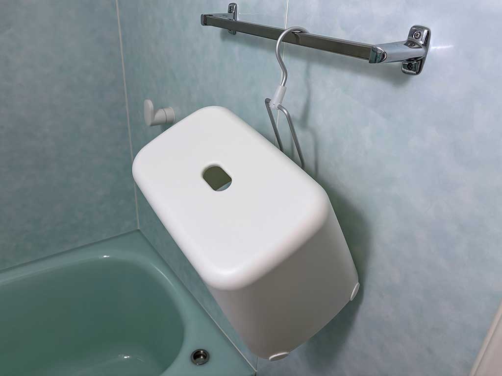 フック幅が広いのでかけやすい【写真：伊藤まき】