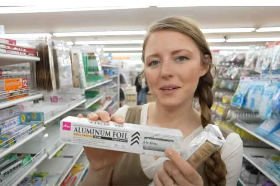 リネルさんが目を輝かせた柄付きのアルミホイル（スクリーンショット）