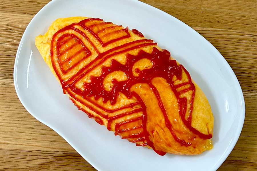 あにピィさんが2025年に作ったオムレツ。イラストの完成度がすごい【写真提供：あにピィ（@ani_p_p）さん】