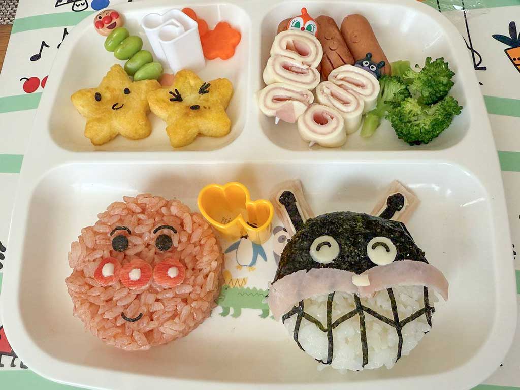 義母が作ったキャラプレート。見た目も鮮やか【写真提供:Maria(@Do5Ew)さん】