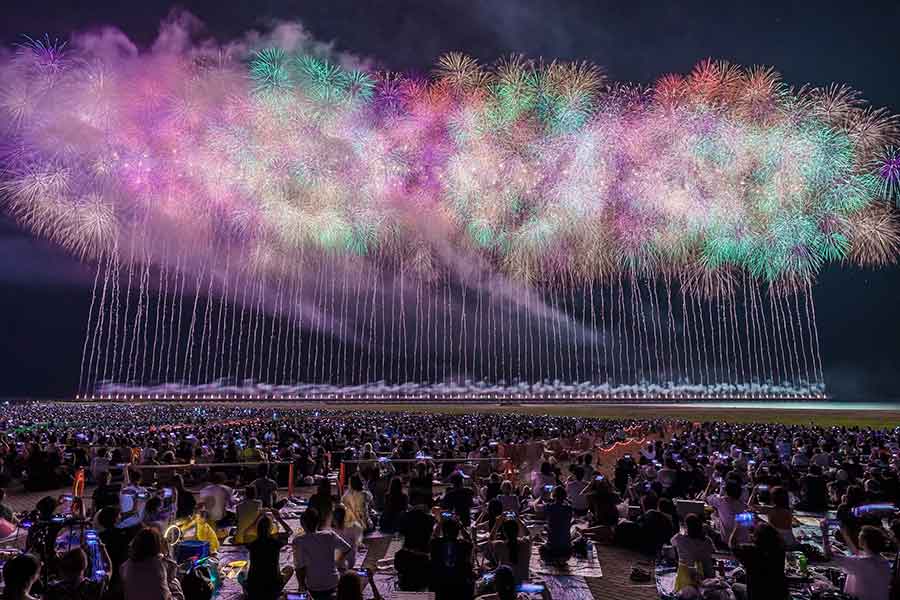 onotchさんが撮影した越後三大花火のひとつ、柏崎花火大会【写真提供: onotch(@onotch_x)さん】