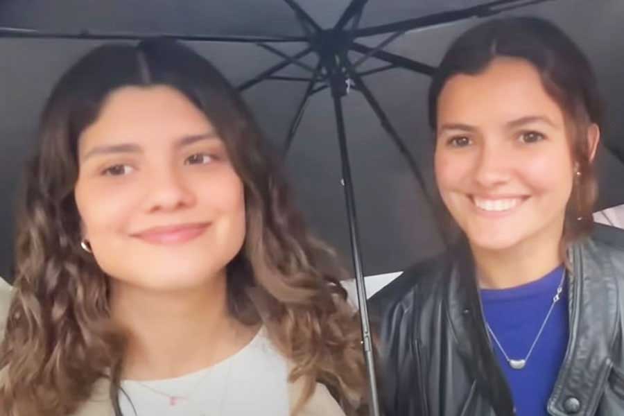 メキシコから来た（左から）ホリンさんとシャーリーさん（スクリーンショット）