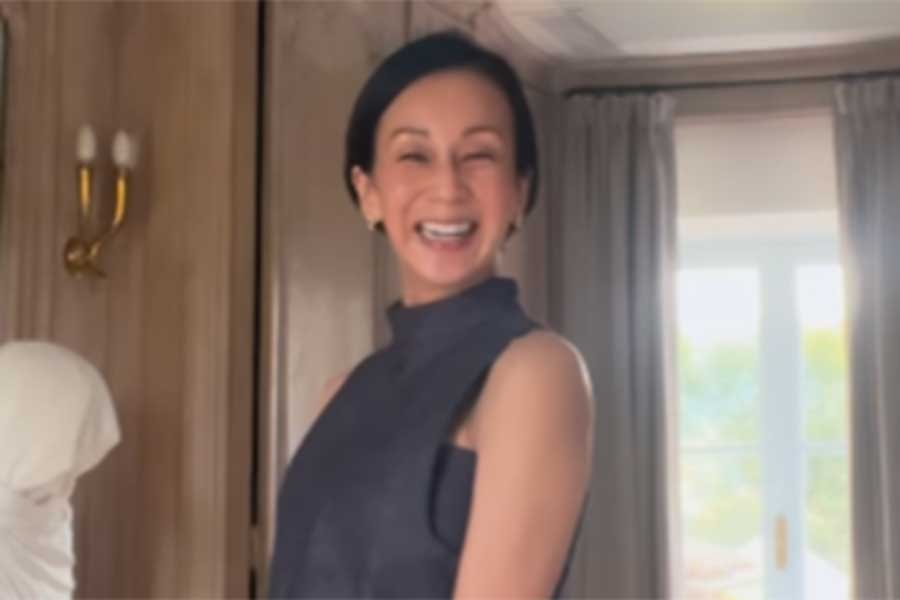 南仏スタイルを披露した、フリーアナウンサーの中村江里子さん（スクリーンショット）