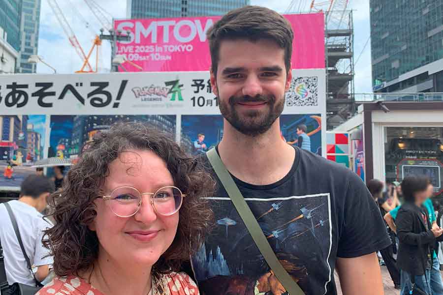 ドイツから来た(左から)レアさんとパスカルさん【写真:Hint-Pot編集部】