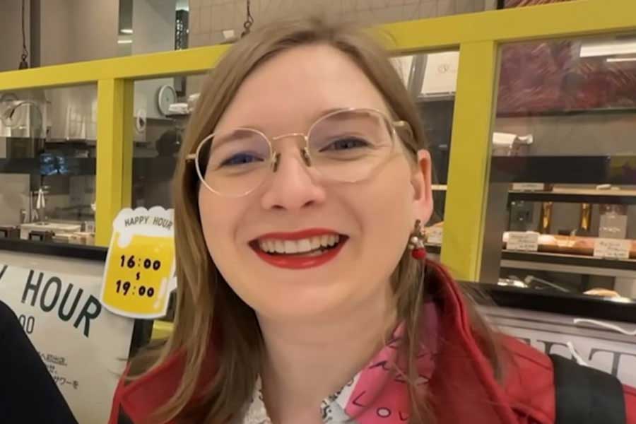 日本で暮らす、ドイツ人YouTuberのレナさん（スクリーンショット）