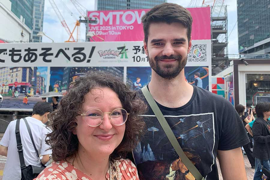 ドイツから来た（左から）レアさんとパスカルさん【写真：Hint-Pot編集部】