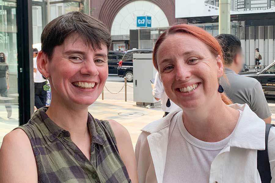 イギリスから来た（左から）ハナさんとステイシーさん【写真：Hint-Pot編集部】