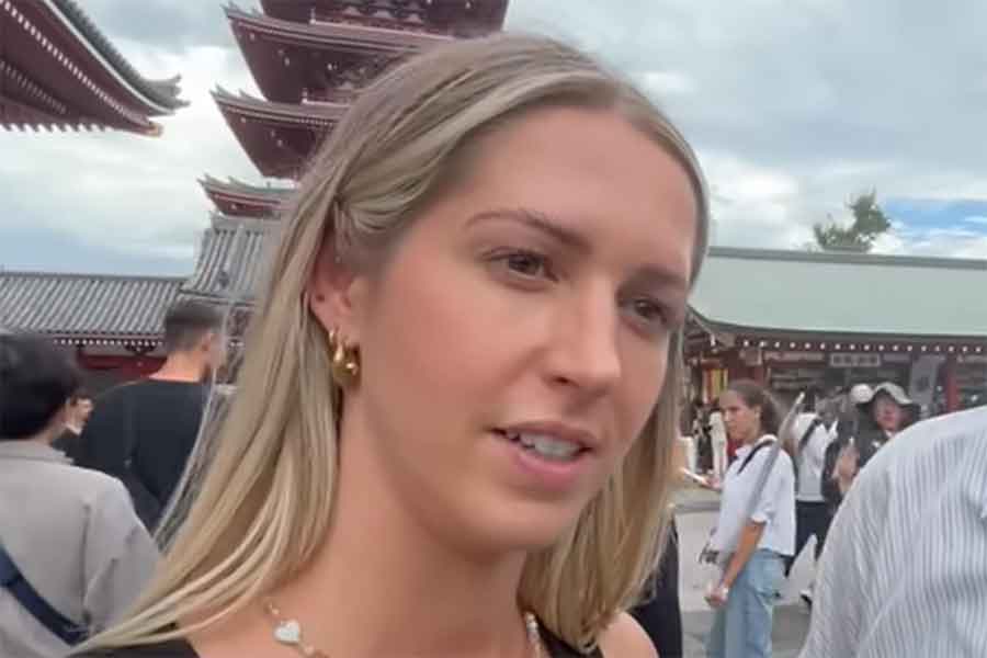 イギリス・ウェールズからやってきた、ベスさん（スクリーンショット）