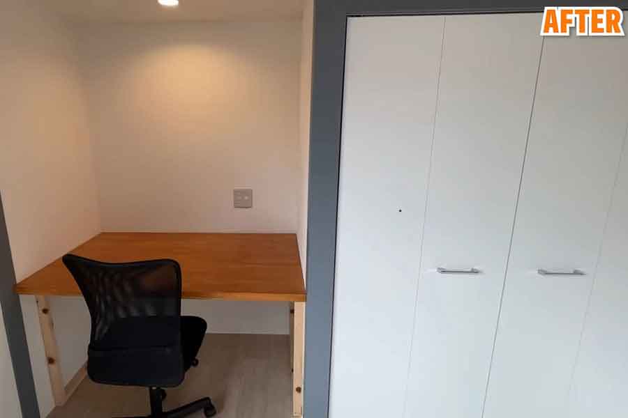 床の間にデスクを設置。素敵なワーキングスペースに！（スクリーンショット）