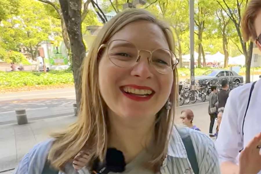 ドイツ人YouTuberのレナさん（スクリーンショット）