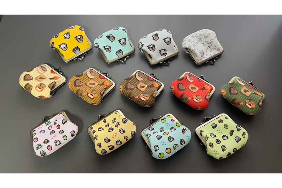 岡野さんが手がけたがま口財布【写真提供：がま口ショップ ハミングバード（@hummingbird0422）さん】