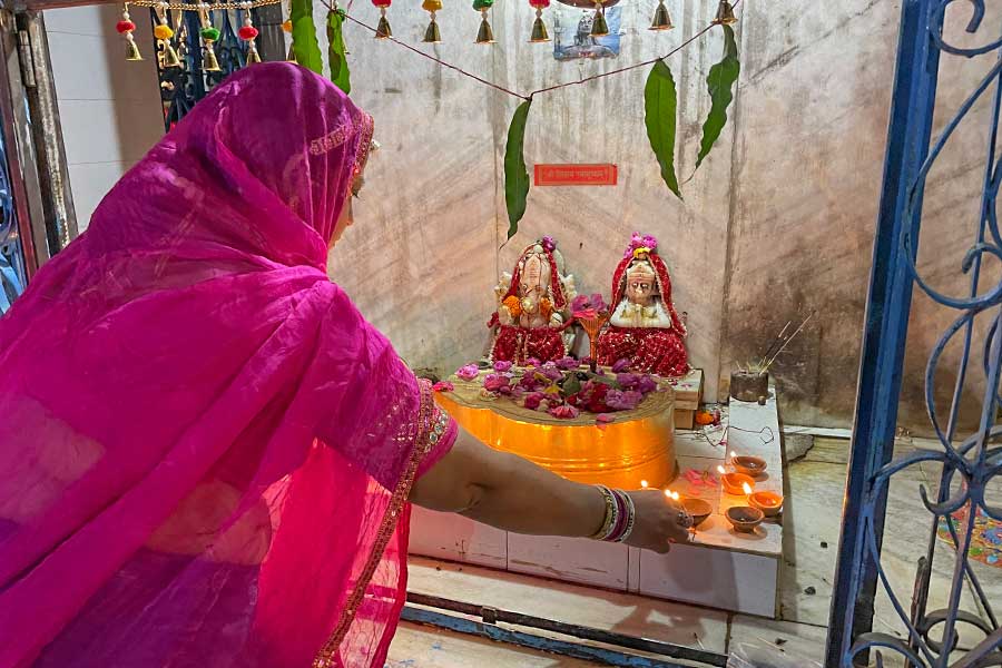 街のあちこちにヒンドゥー教の神様がいる【写真：中谷秋絵】