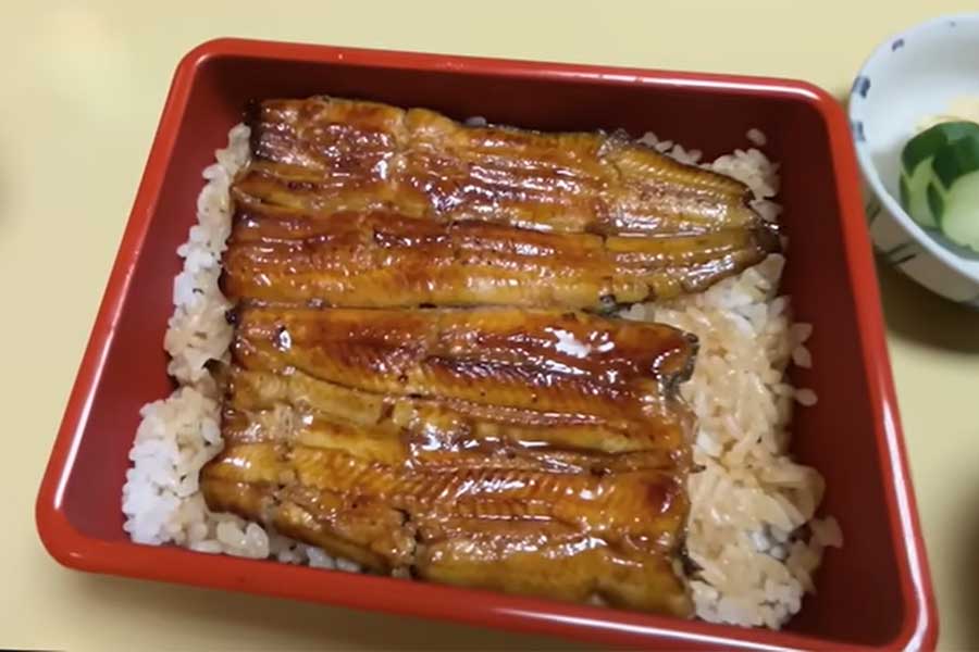 老舗ウナギ店のうな重に感激（スクリーンショット）