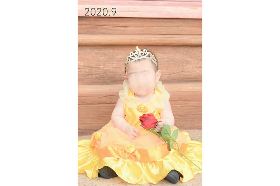 2020年に初めて製作したドレス【写真提供：あしゅ（@yukytp40209）さん】